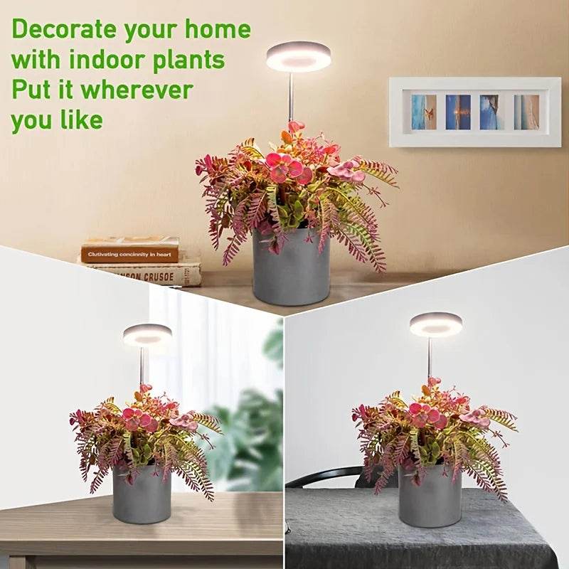 Full Spectrum LED Grow Light – Height & Angle Adjustable, USB Powered with Timer for Indoor Plants - UrbanSprout