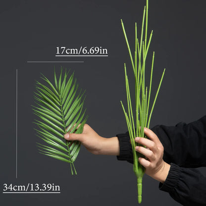 Large Artificial Palm Leaf Decor