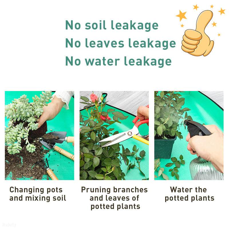 Waterproof Foldable Garden Potting Mat - Leak-Proof Soil Mixing & Transplanting Pad for Indoor & Outdoor Gardening, Pruning & Planting Tools - UrbanSprout