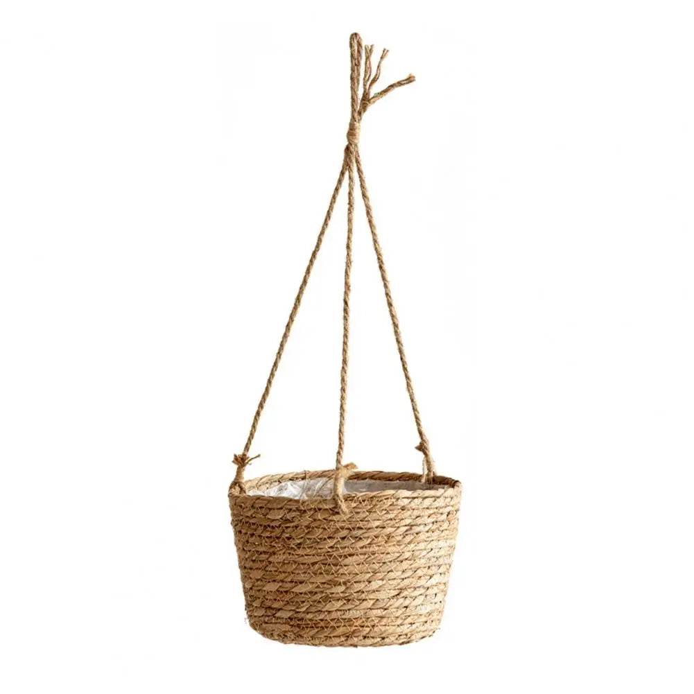 Handmade Woven Flower Basket – Strong Load-Bearing Hanging Planter for Indoor & Outdoor Garden, Storage, & Home Decor - UrbanSprout