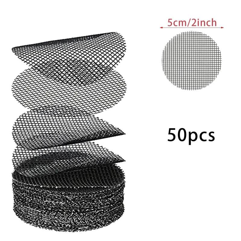 Pot Hole Mesh Pad Mat Grid with Round Drainage Hole Screen - Prevent Soil Loss & Improve Drainage for Bonsai, Flowers, and Plants - UrbanSprout