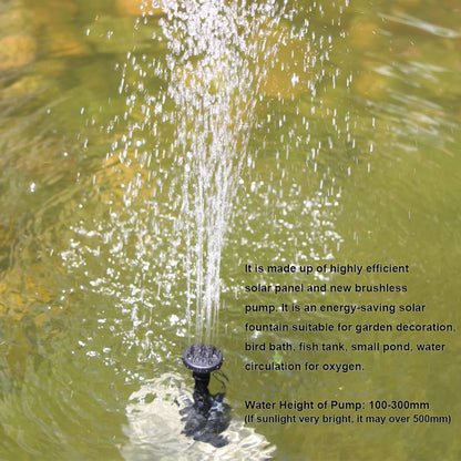 Solar Fountain Pump for Garden