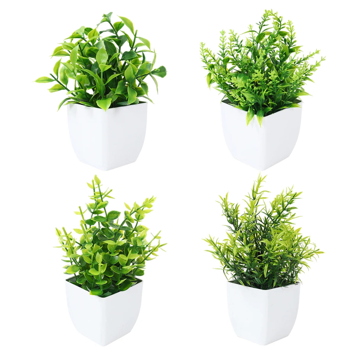 Potted Artificial Green Bonsai Decor