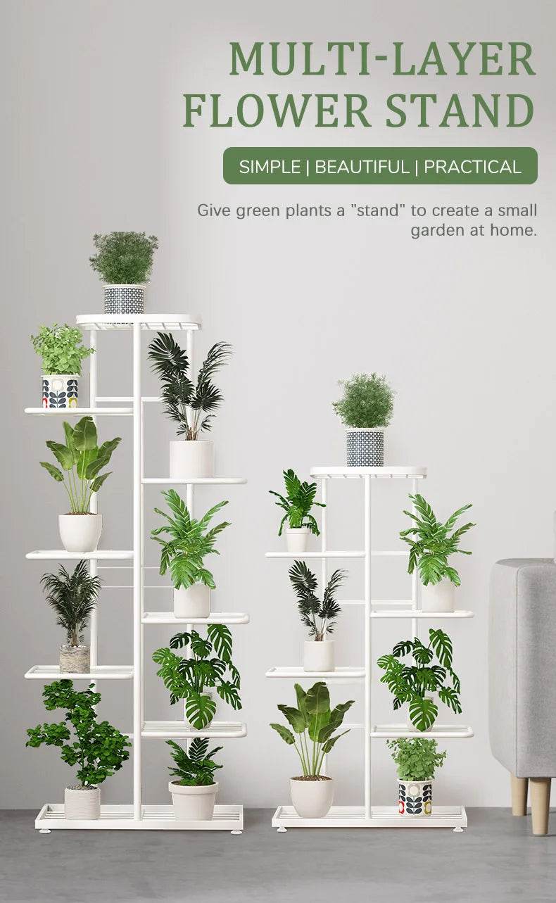 Metal Plant Stand – 4/5/6 Tier Flowerpot Organizer Rack for Indoor Use - UrbanSprout