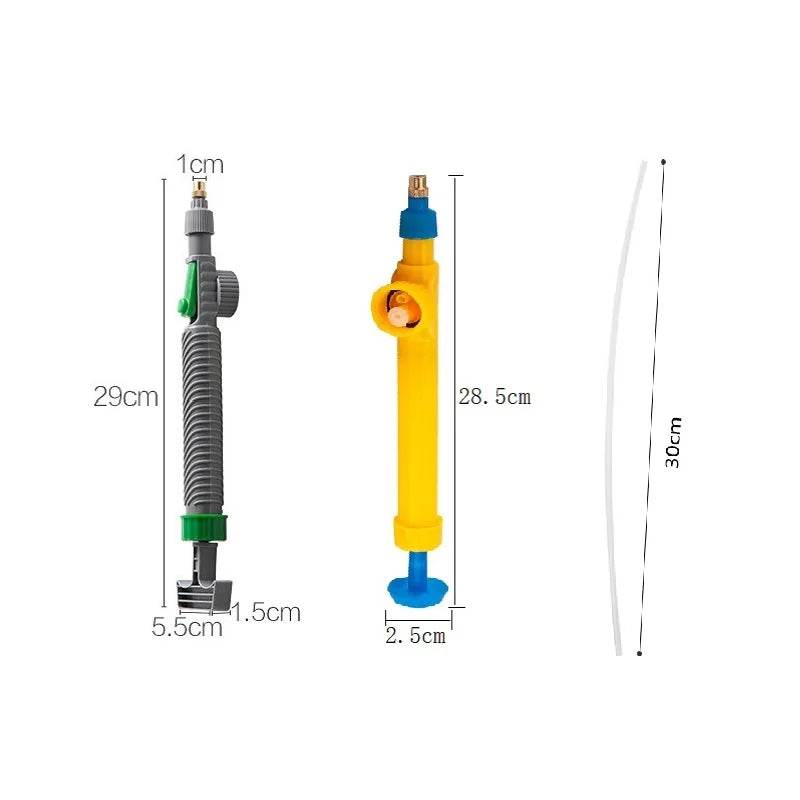 High-Pressure Manual Garden Sprayer Nozzle – Adjustable Bottle Spray Head for Plant Watering & Agricultural Use - UrbanSprout