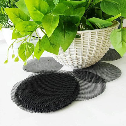 Pot Hole Mesh Pad Mat Grid with Round Drainage Hole Screen - Prevent Soil Loss & Improve Drainage for Bonsai, Flowers, and Plants - UrbanSprout