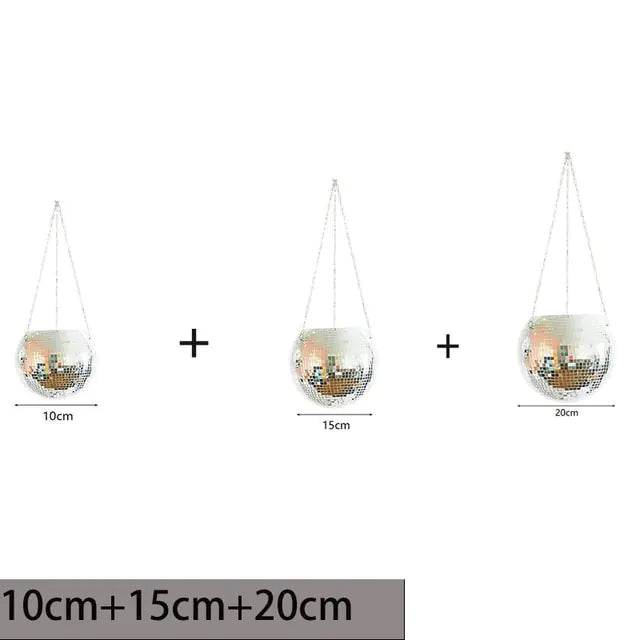 Mirror Magic Plant Holder – Reflective Hanging Planter for Indoor & Outdoor Garden Decor - UrbanSprout