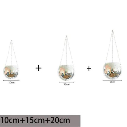 Mirror Magic Plant Holder – Reflective Hanging Planter for Indoor & Outdoor Garden Decor - UrbanSprout