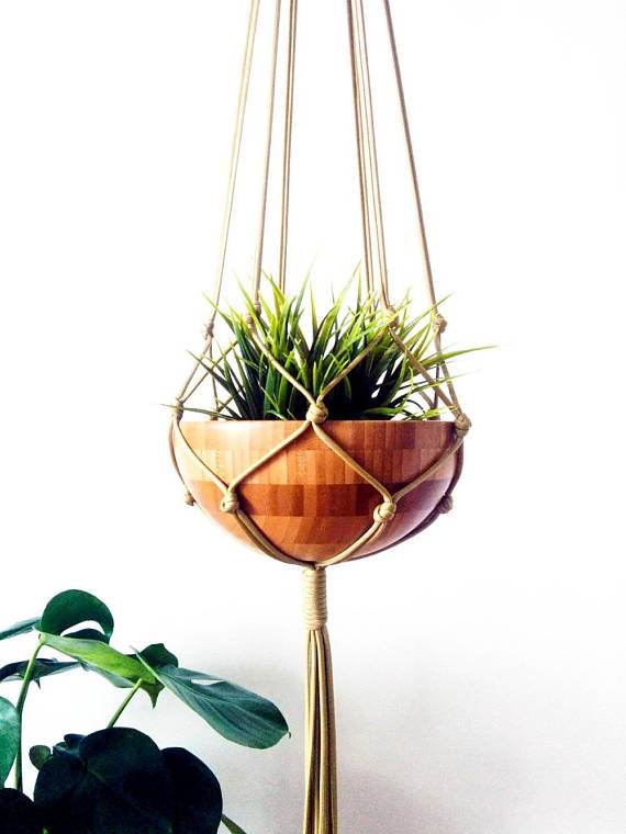 Handmade Macrame Plant Hanger - Stylish Hanging Planter for Indoor & Outdoor Decor - UrbanSprout